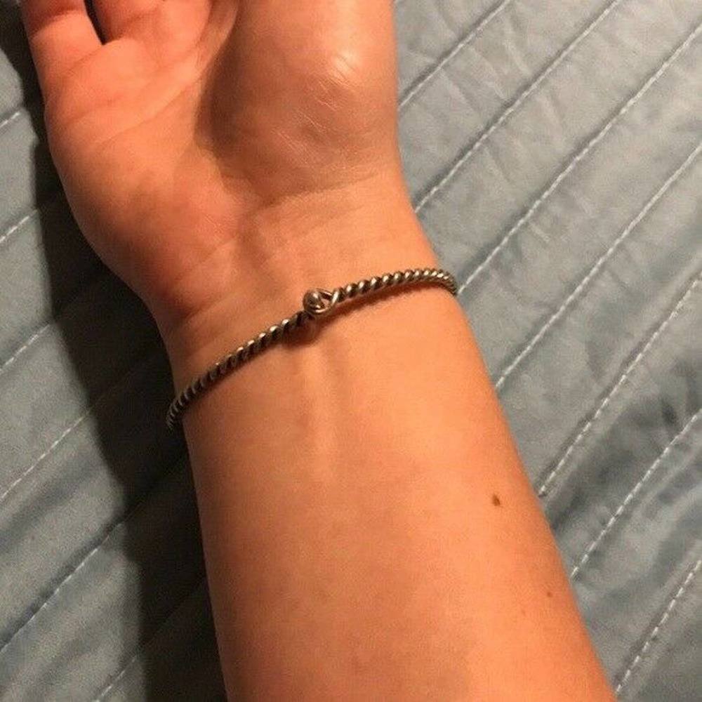 James Avery Twisted Wire Hook On Cuff Bracelet - image 2